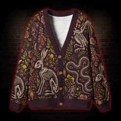Burgundy Afterlife Cardigan Sweater