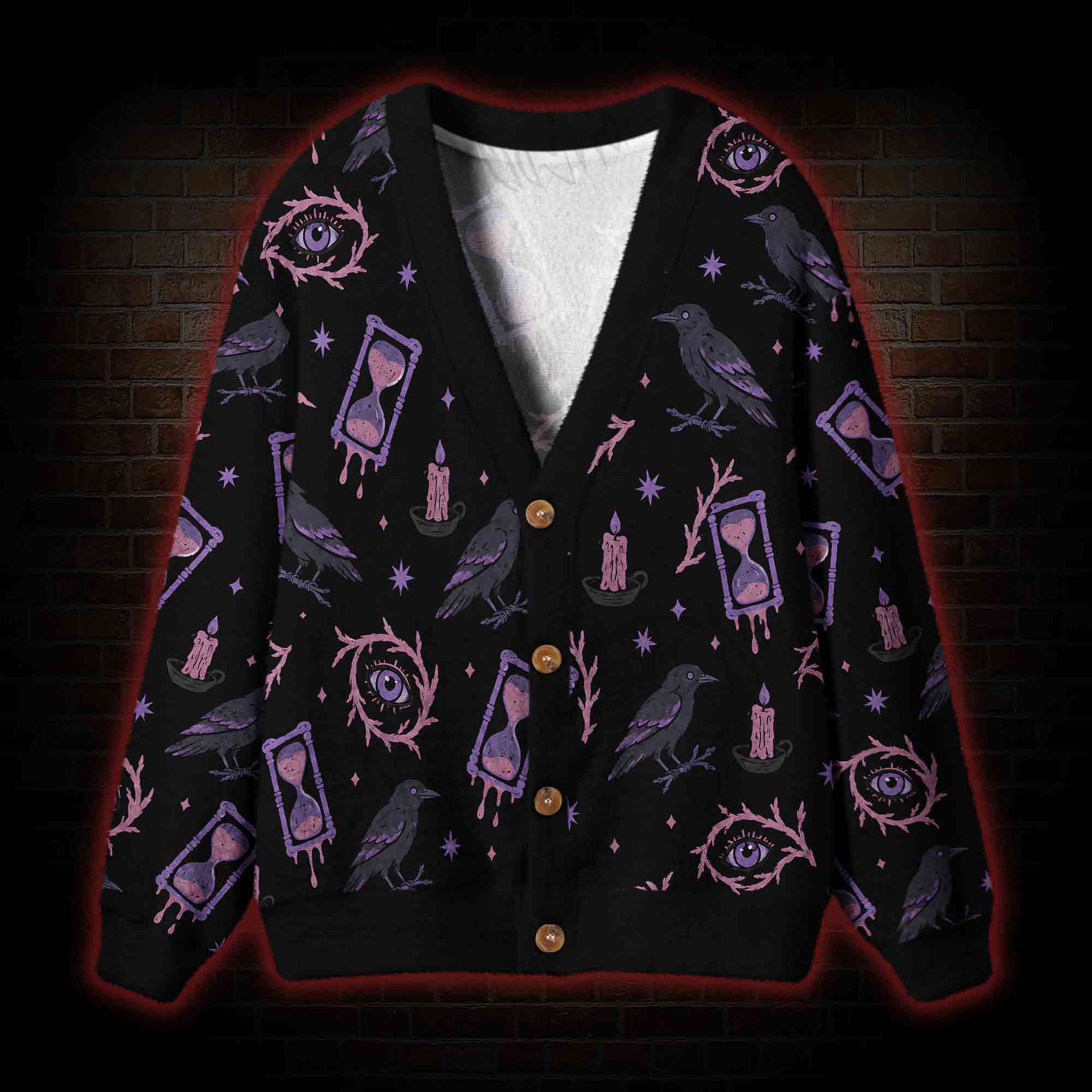 Raven Hour Cardigan Sweater