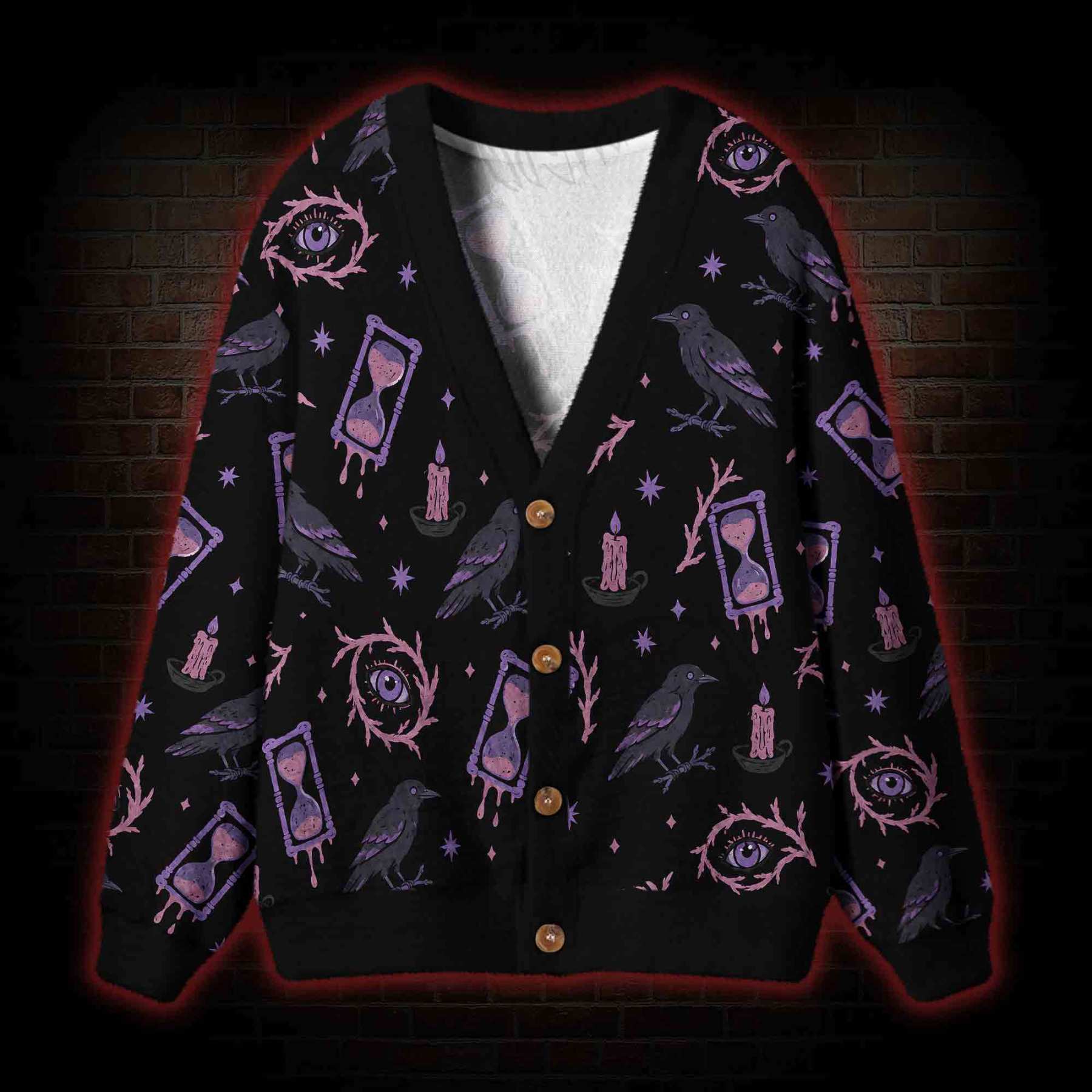 Raven Hour Cardigan Sweater