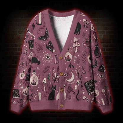 Rose Witch Cabinet Cardigan Sweater