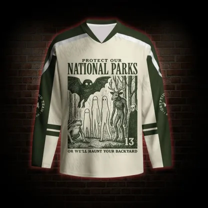 Protect Our National Parks Long Sleeve Hockey Jersey