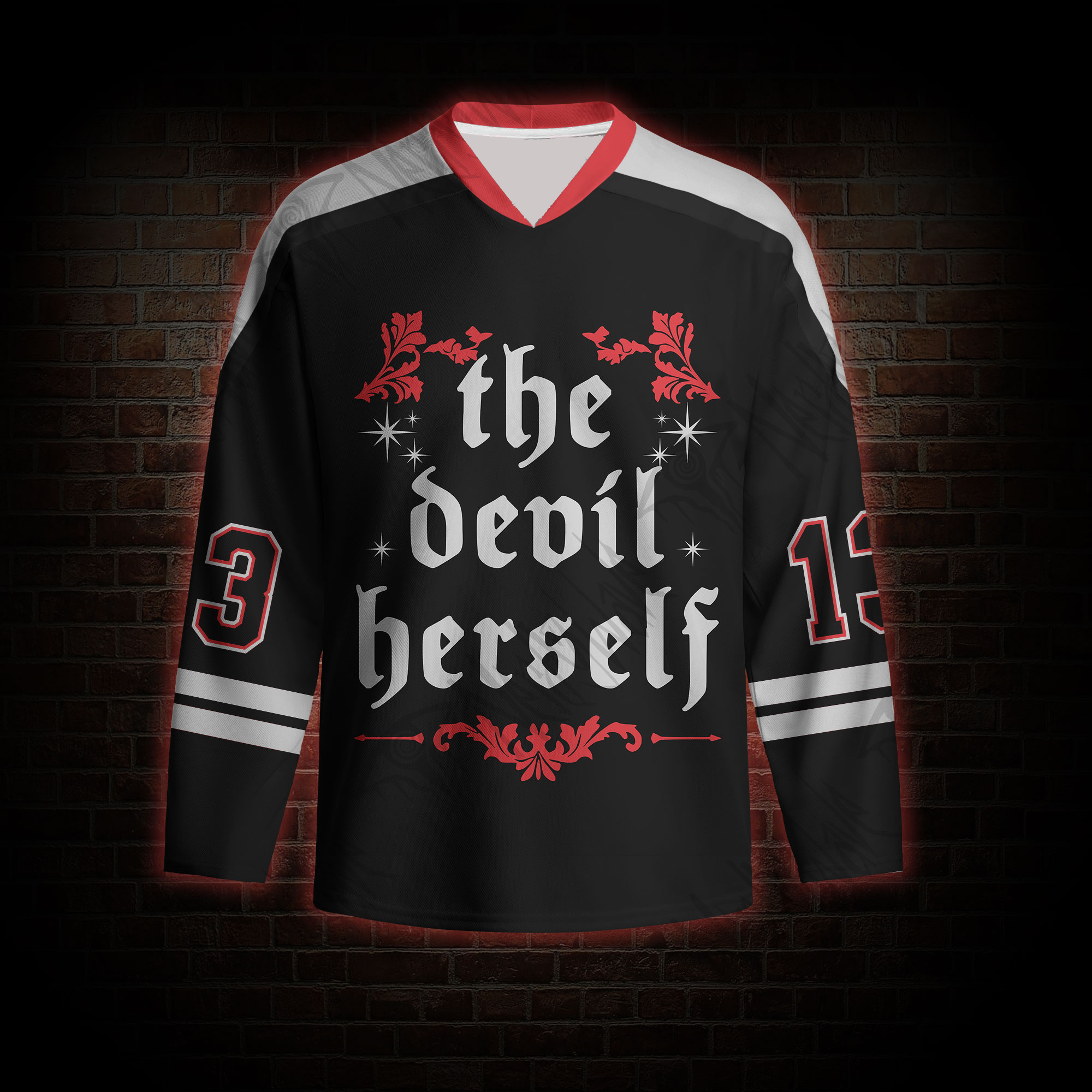 The Devil Herself Long Sleeve Hockey Jersey