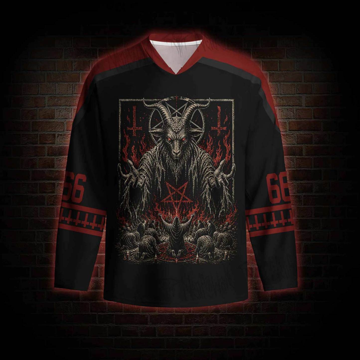Baphomet Aesthetic Hockey Jersey