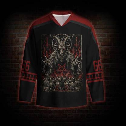 Baphomet Aesthetic Hockey Jersey