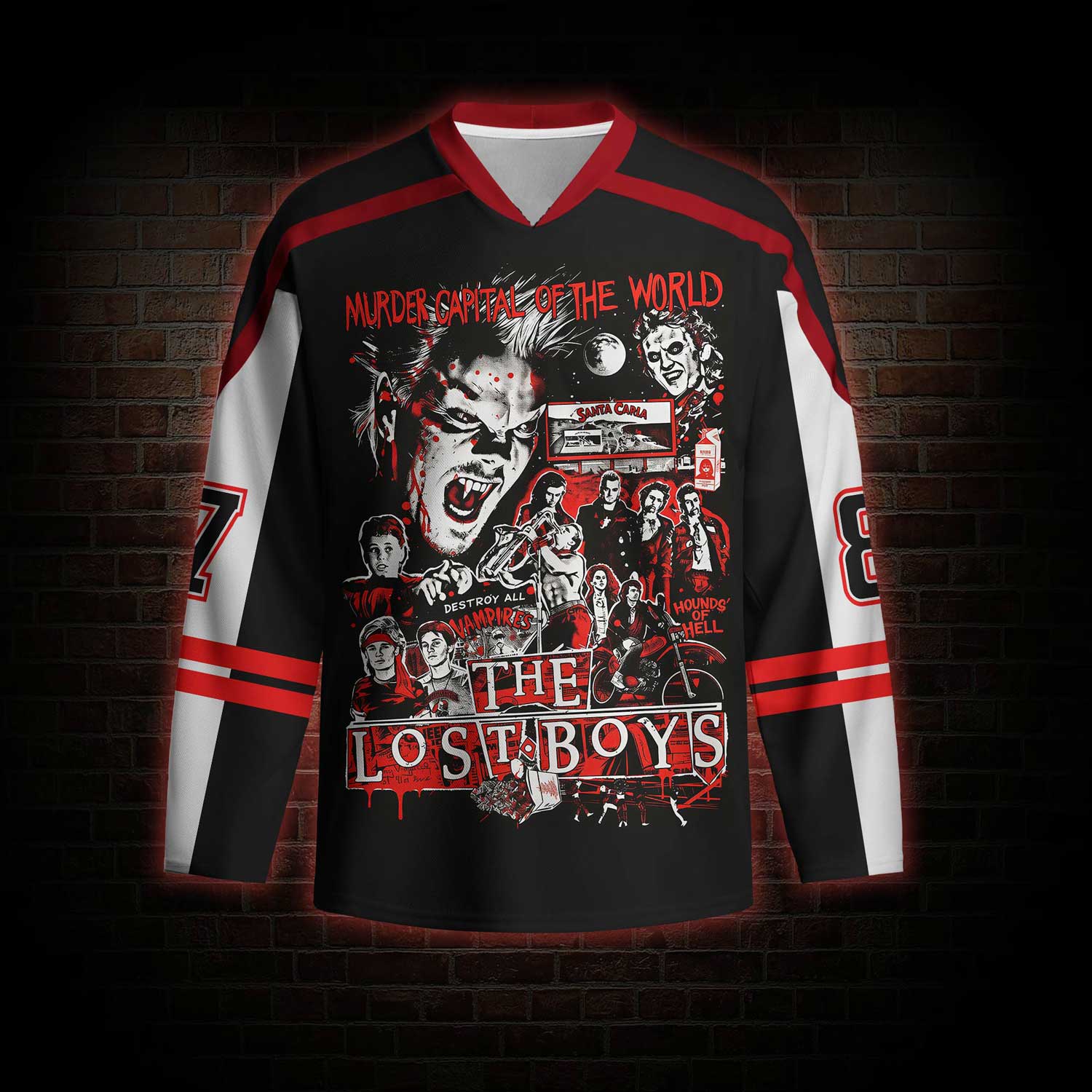 Destroy All Vampires Hockey Jersey