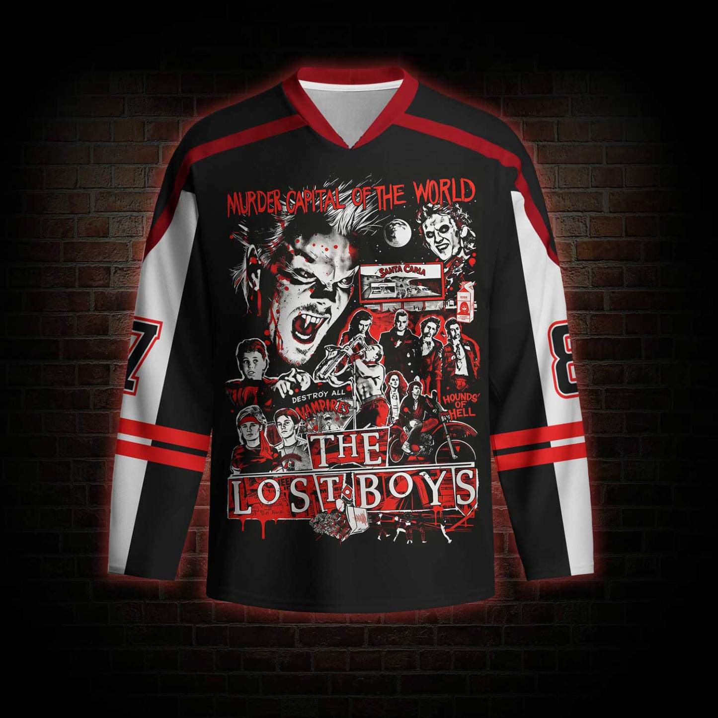 Destroy All Vampires Hockey Jersey