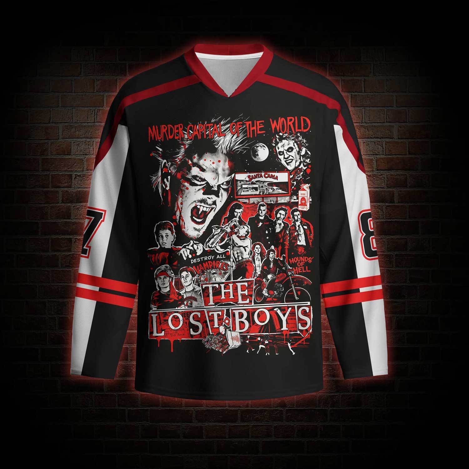 Destroy All Vampires Hockey Jersey