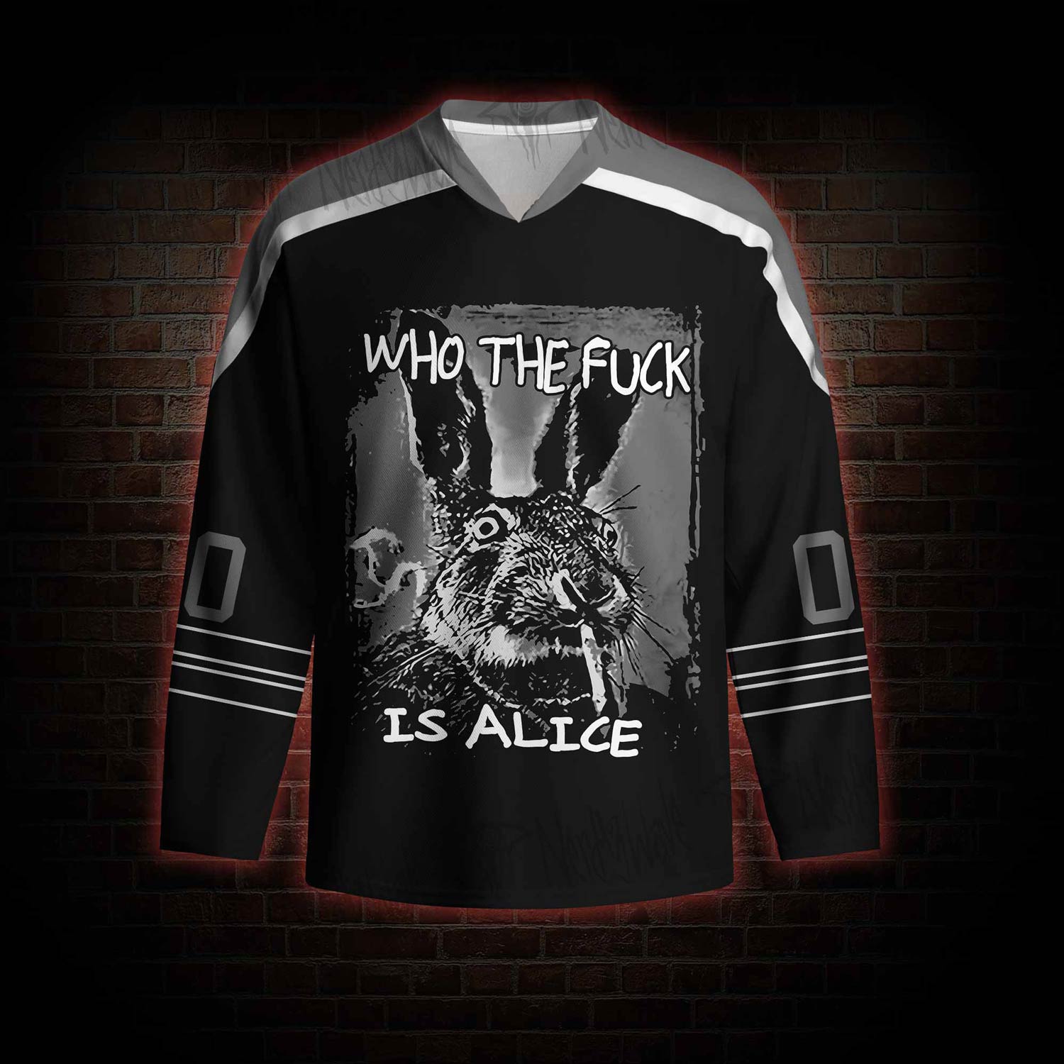 Who the Fck is Alice Hockey Jersey