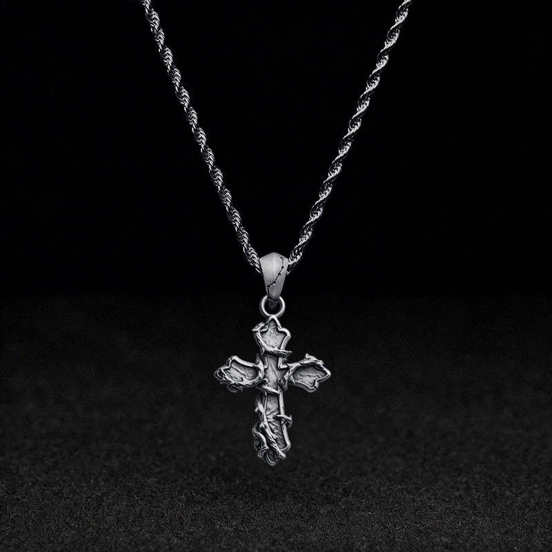 Thorned Gothic Cross Necklace