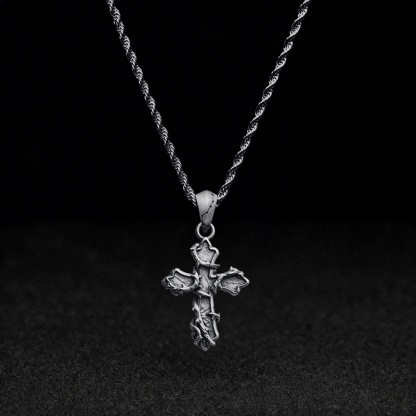 Thorned Gothic Cross Necklace
