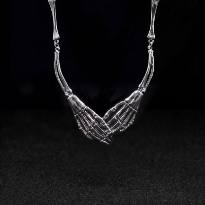 Skeleton Hand Collar Necklace