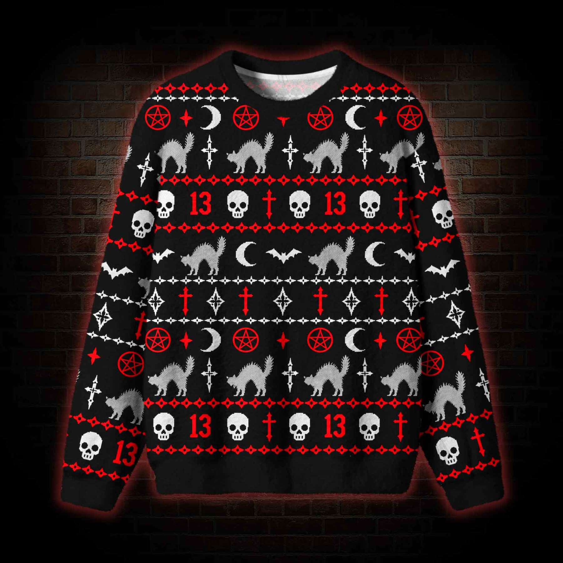 Occult Nightmare Ugly Sweatshirts