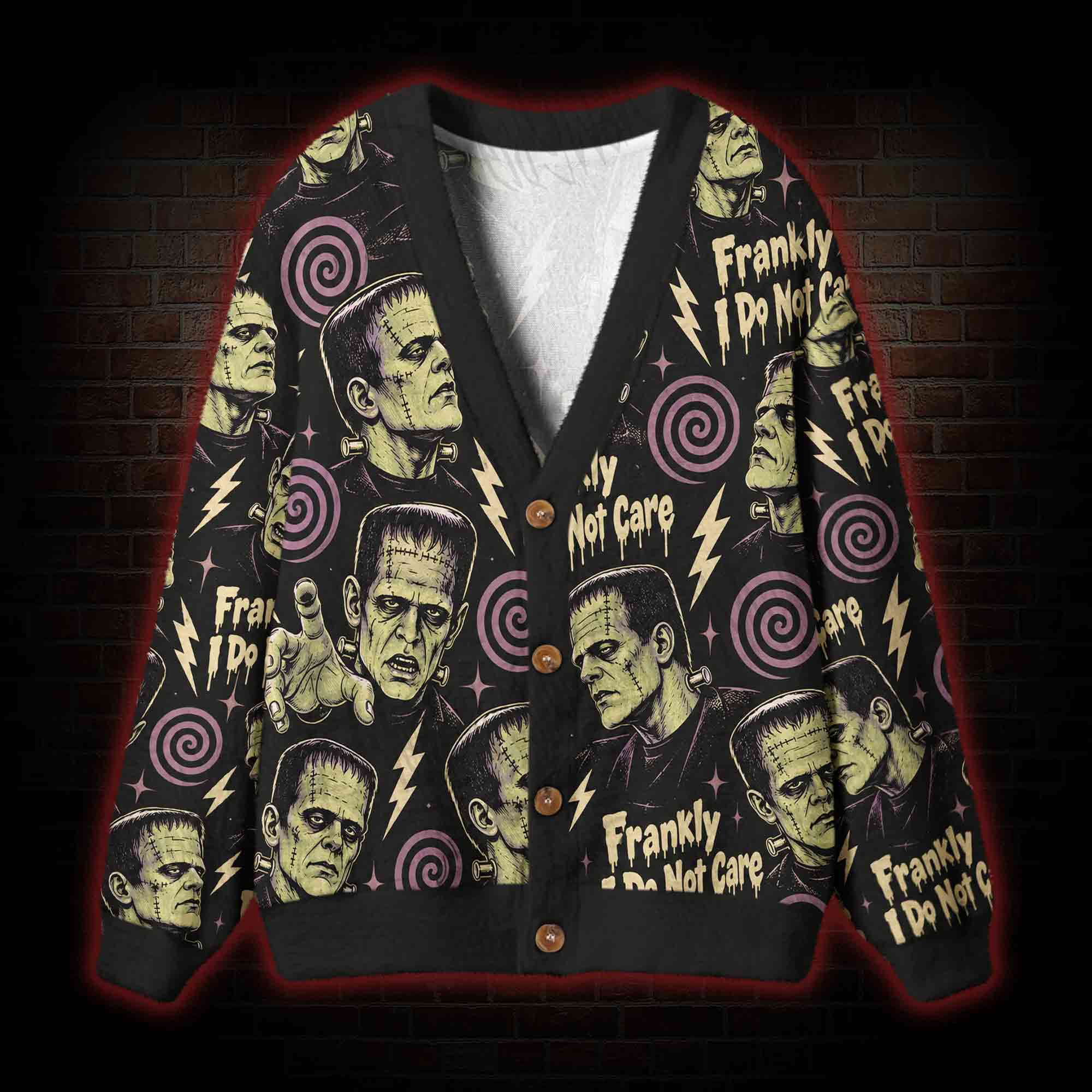Frankly I Do Not Care Cardigan Sweater