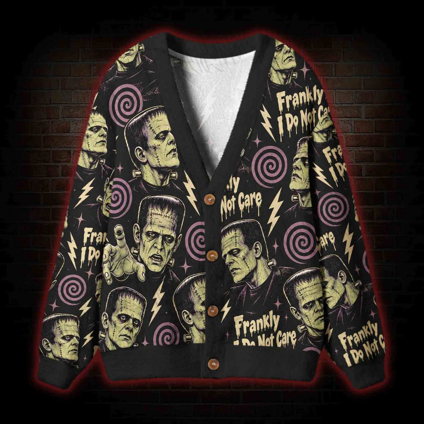Frankly I Do Not Care Cardigan Sweater
