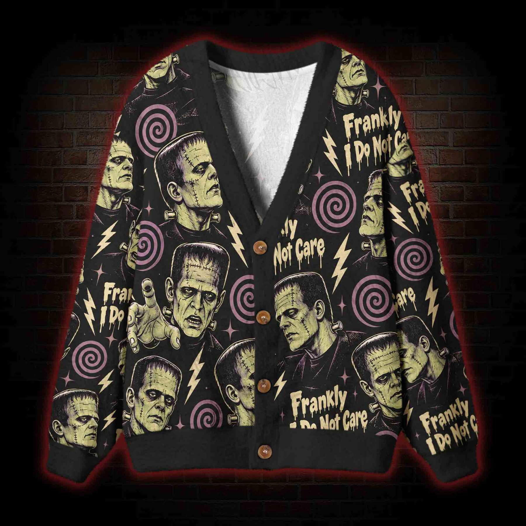 Frankly I Do Not Care Cardigan Sweater