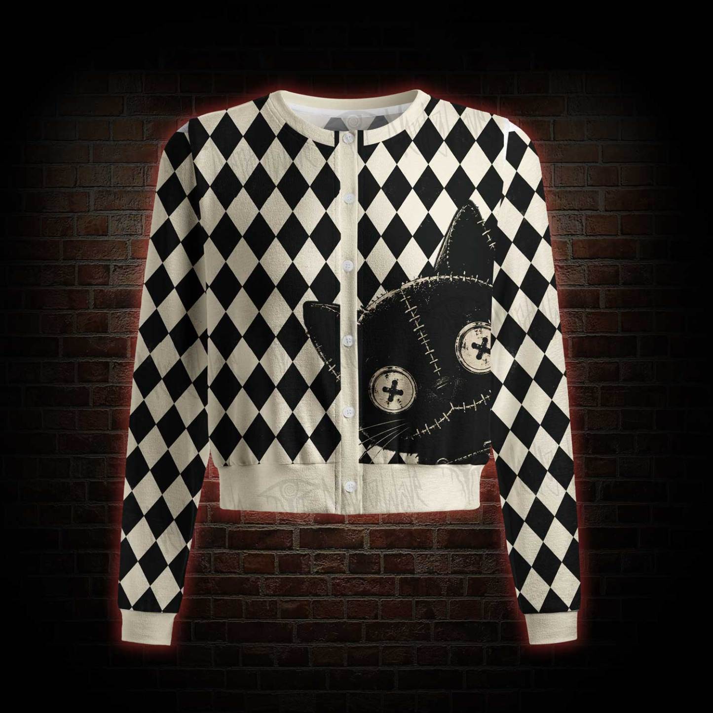 Strange cat Light Weight Cardigan Sweater