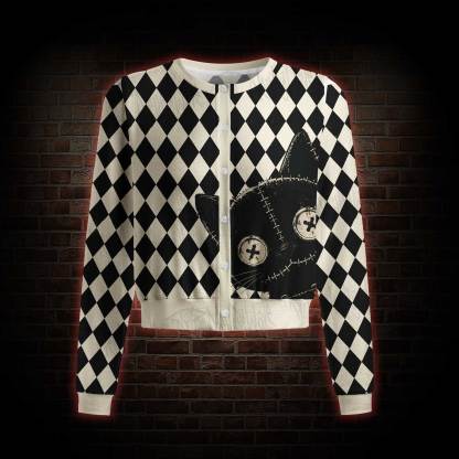 Strange cat Light Weight Cardigan Sweater