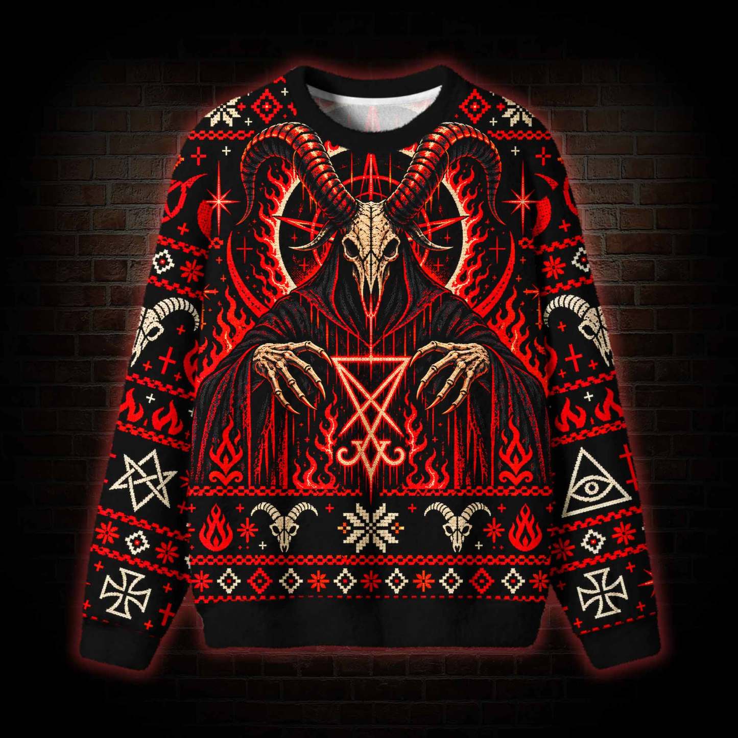 Baphomet Rises Ugly Sweatshirts