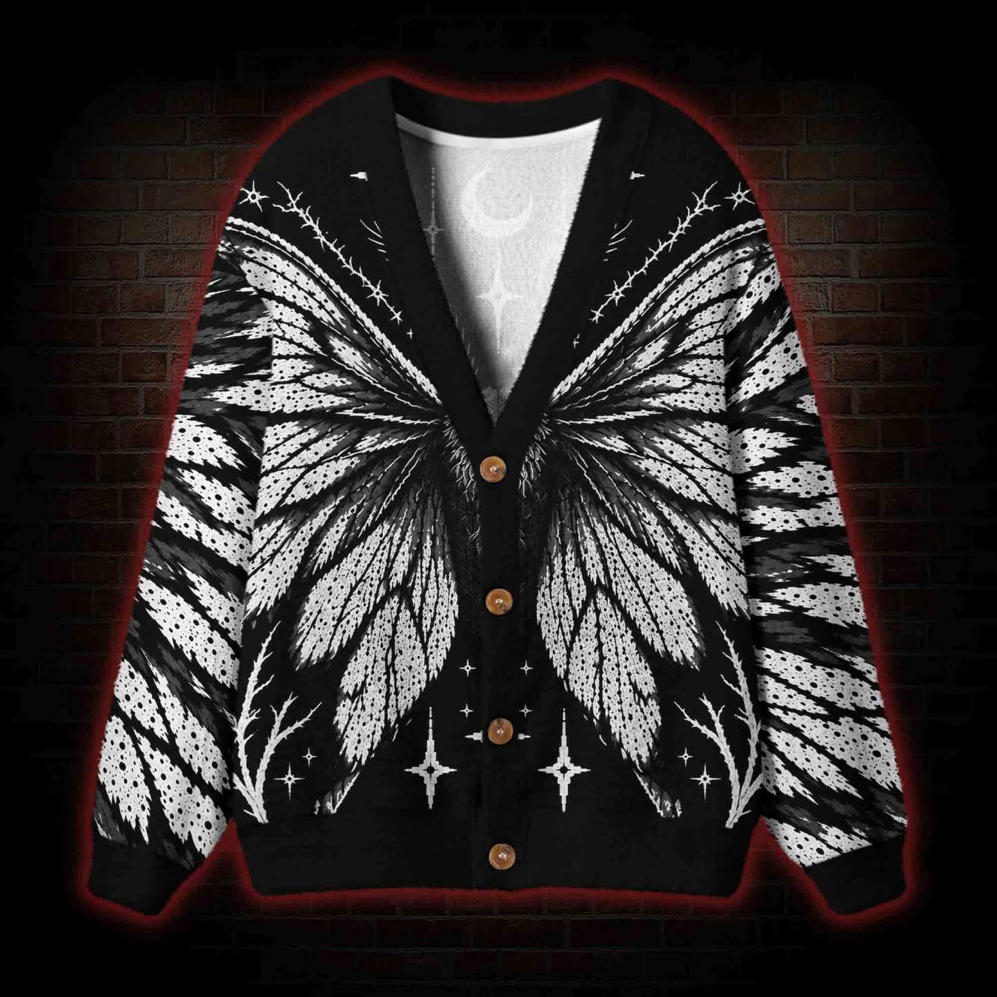 The Night Moth Cardigan Sweater