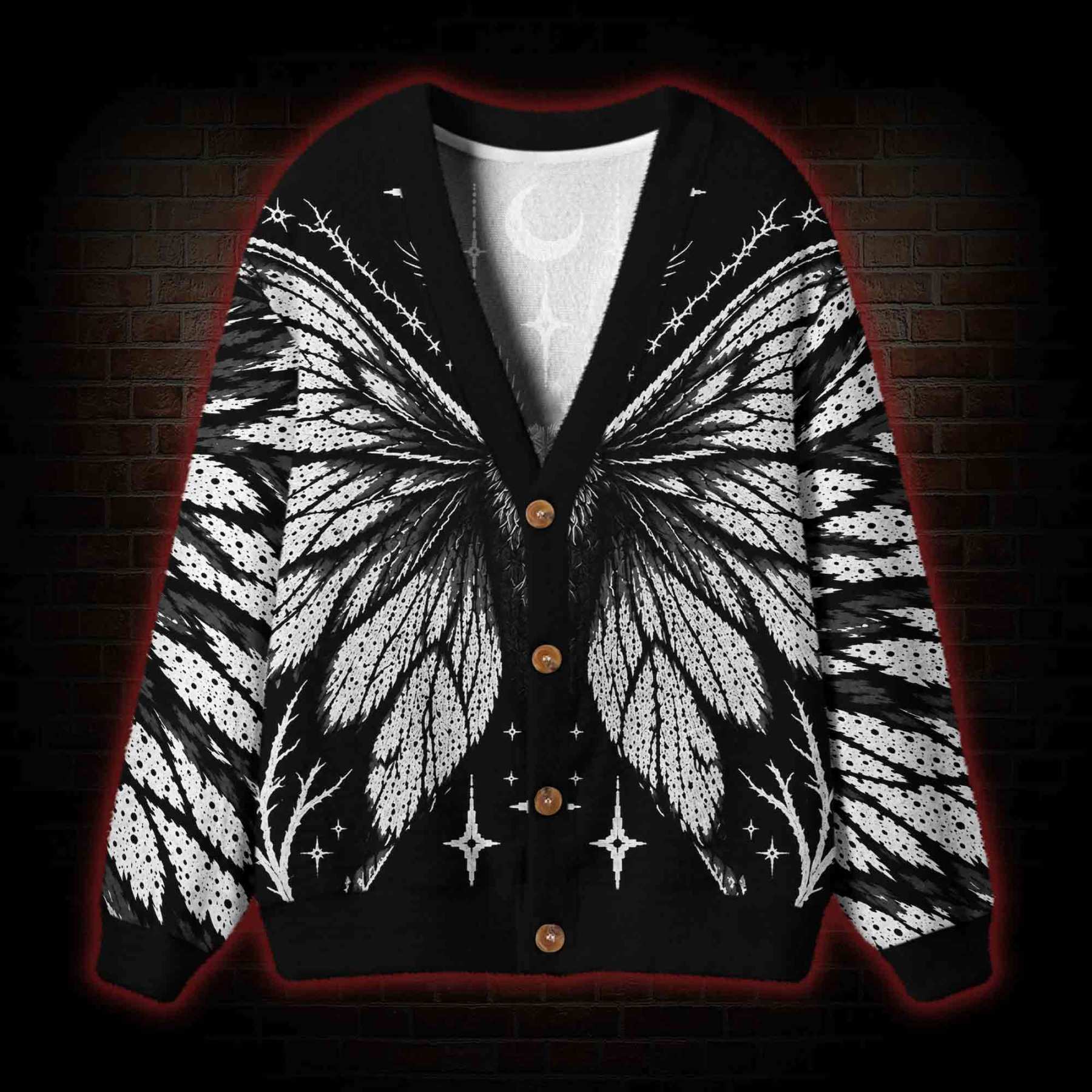 The Night Moth Cardigan Sweater