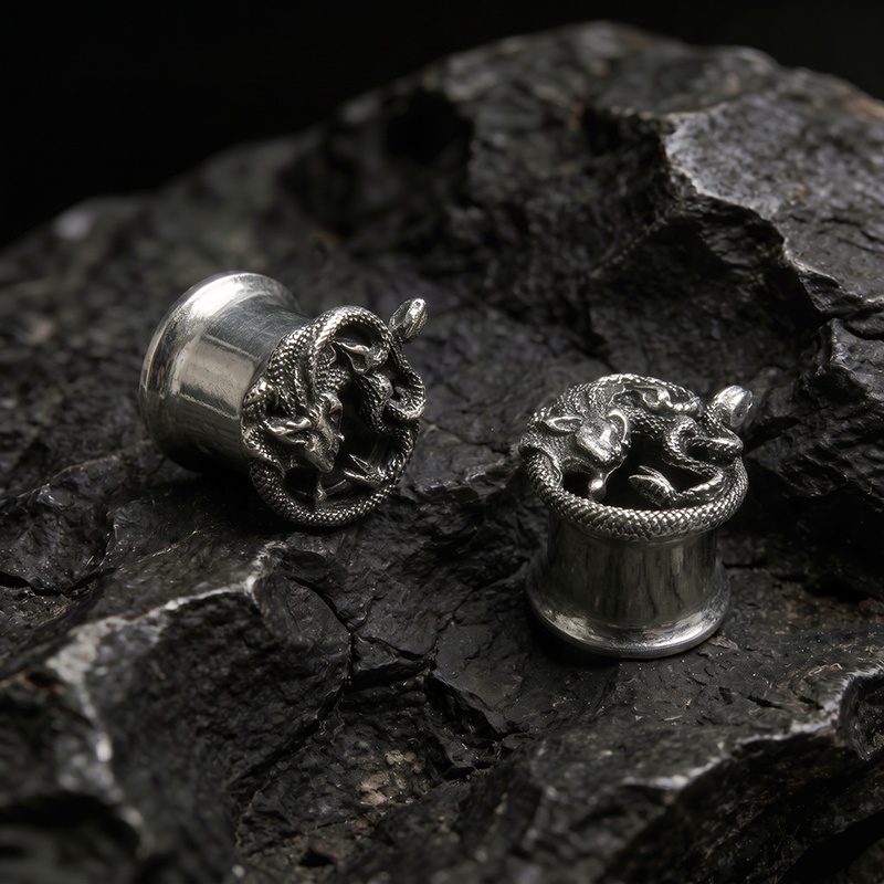Serpent Coil Earrings