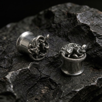 Serpent Coil Earrings