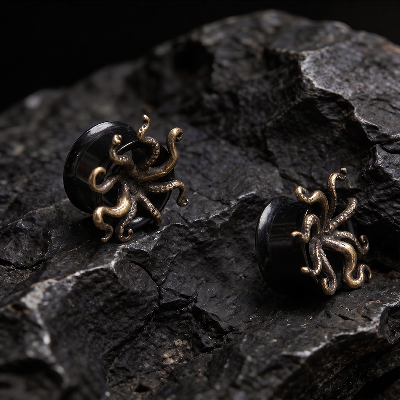 Abyssal Octopus Earrings