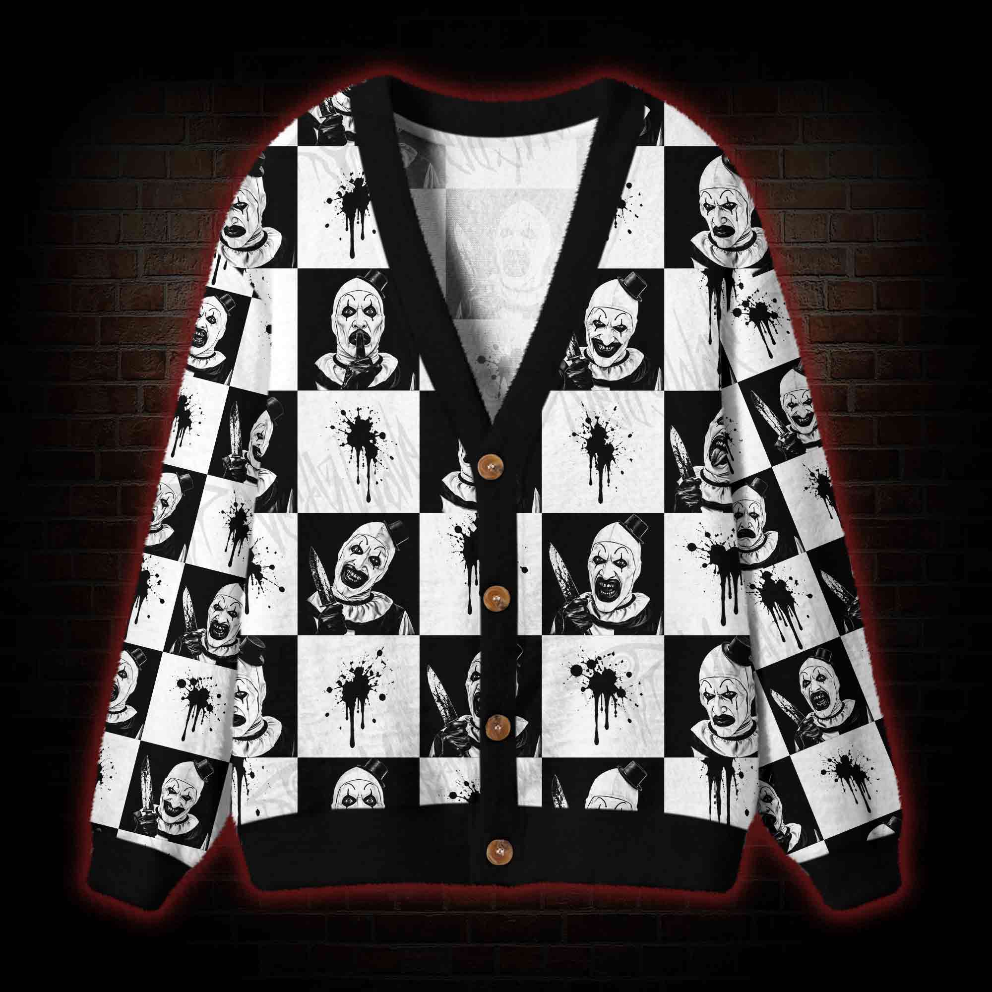 Monochrome Madness Cardigan Sweater