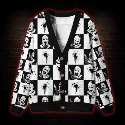 Monochrome Madness Cardigan Sweater