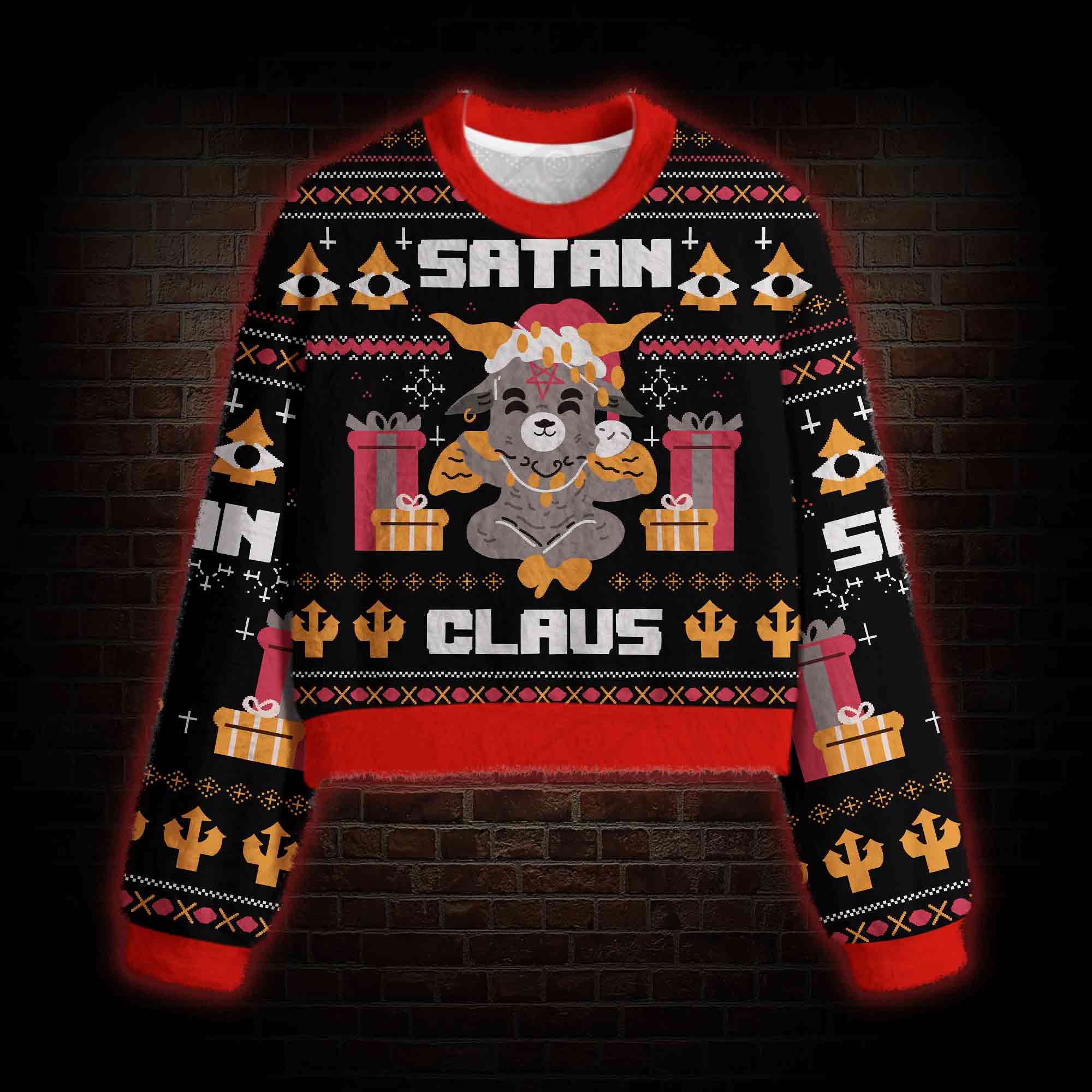 Satan Claus Women's Ugly Sweatshirt