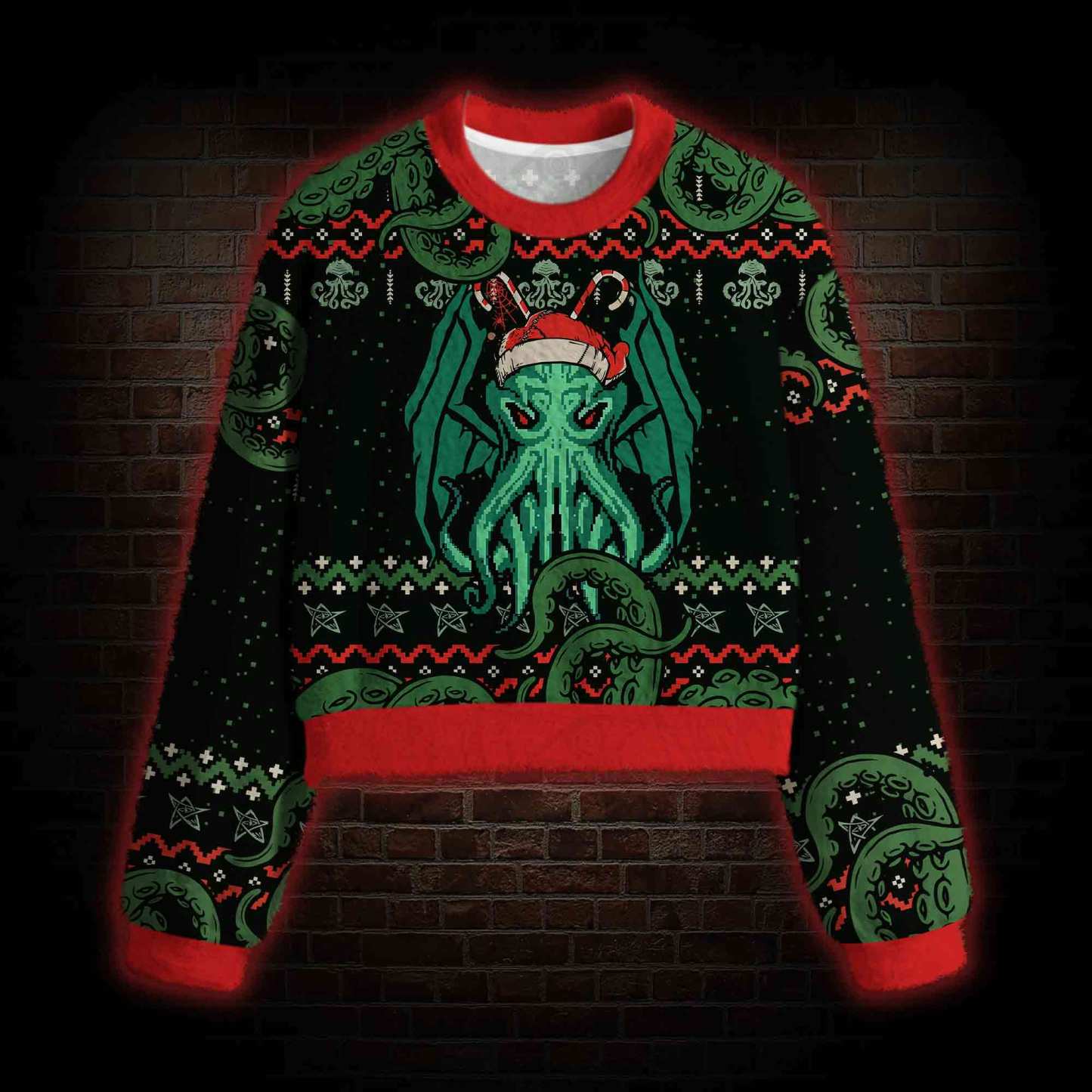 Call of Cthulhumas Women's Cropped Ugly Sweatshirt