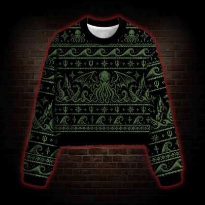 Abyss Cthulhu Women's Cropped Ugly Sweatshirt