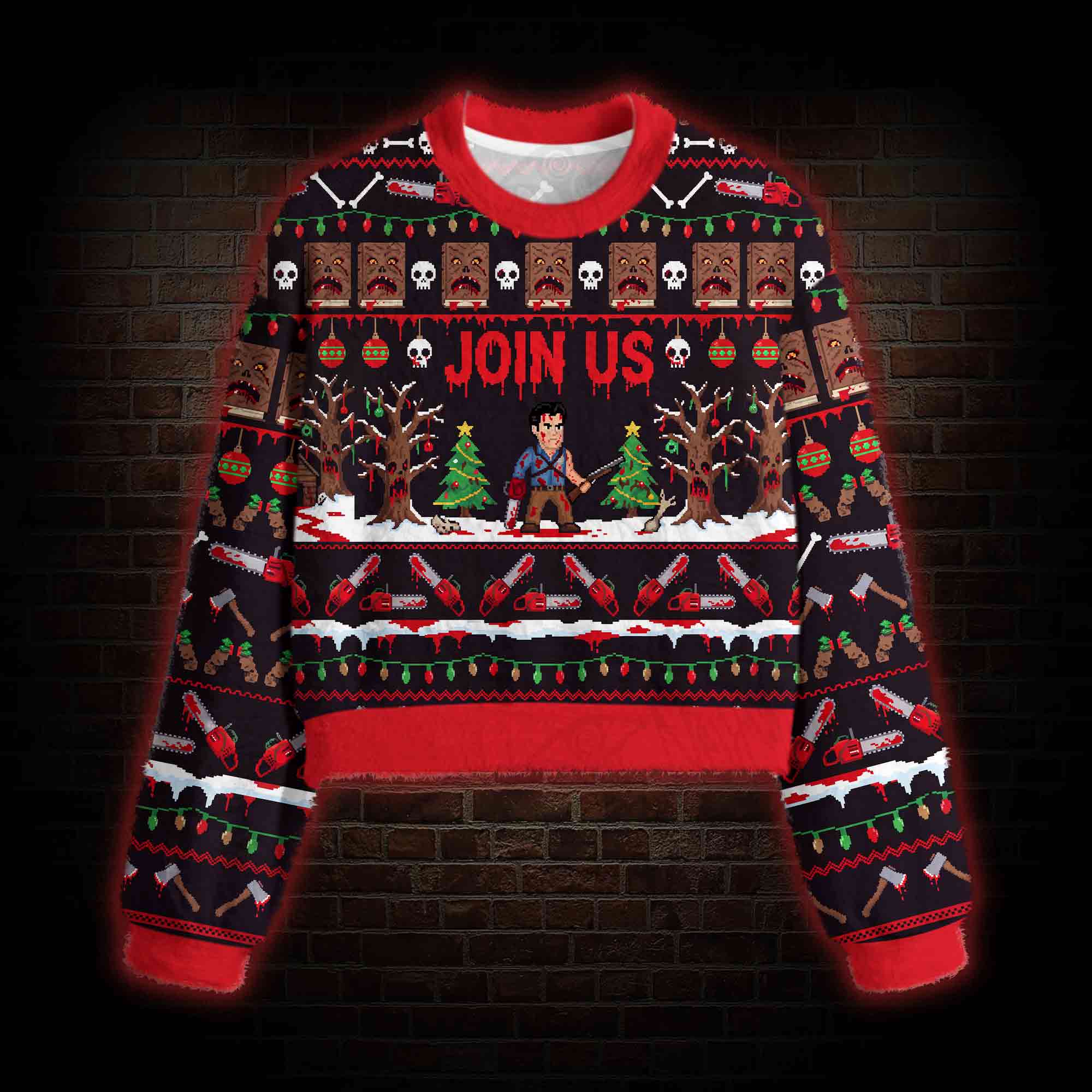Join Us Christmas Women's Cropped Ugly Sweatshirt