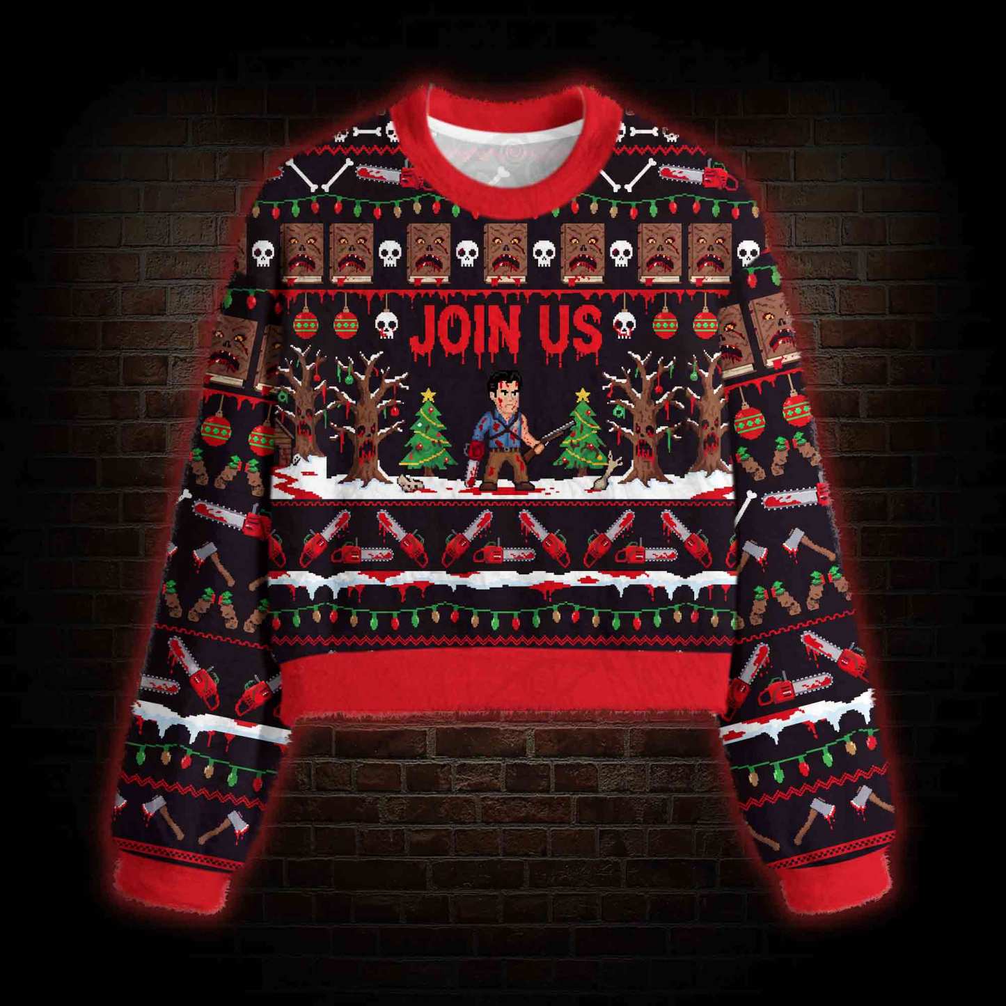 Join Us Christmas Women's Cropped Ugly Sweatshirt