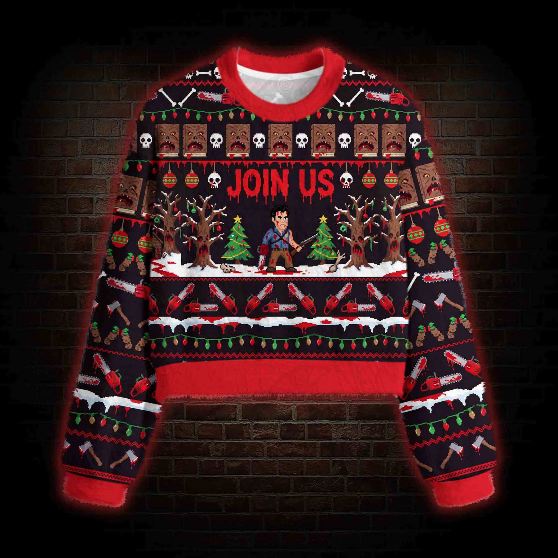 Join Us Christmas Women's Cropped Ugly Sweatshirt
