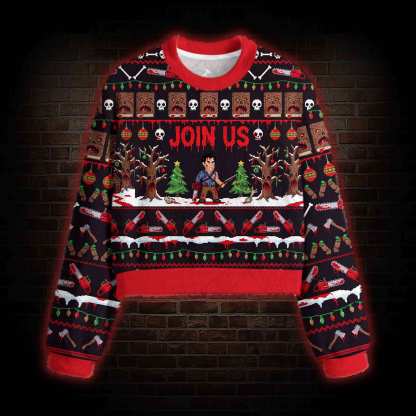 Join Us Christmas Women's Cropped Ugly Sweatshirt