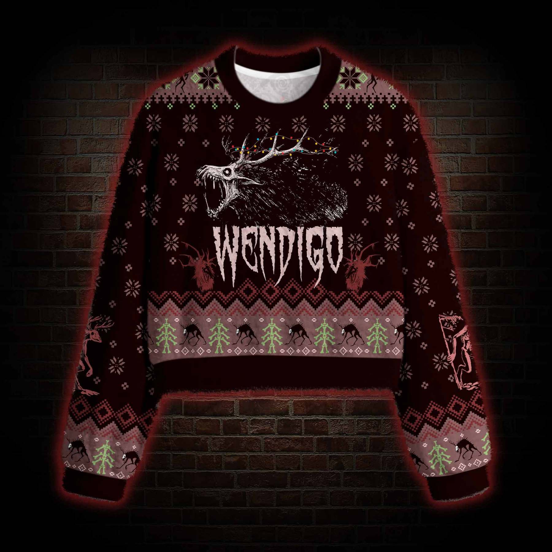 Wendigo Women's Cropped Ugly Sweatshirt