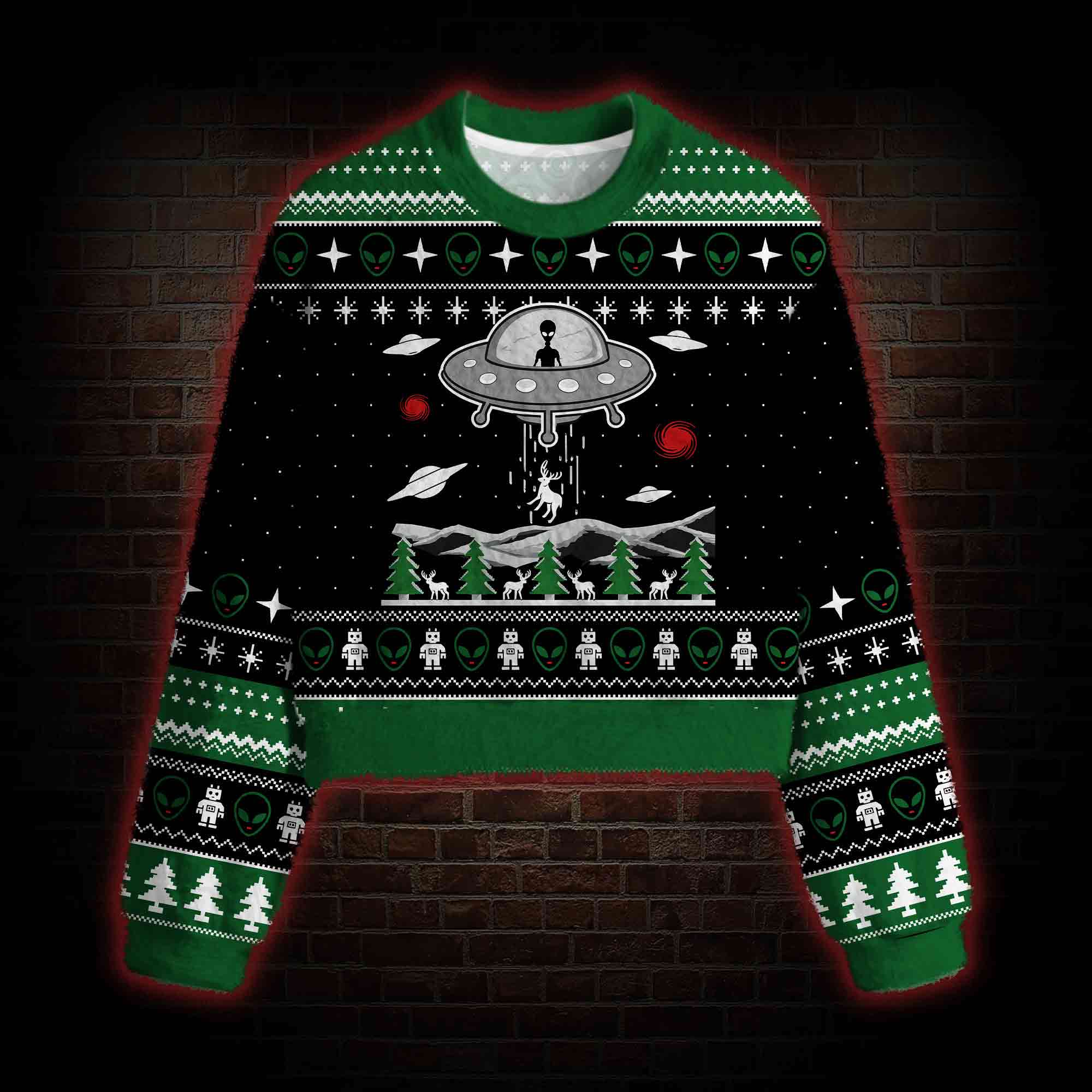 UFO Women's Cropped Ugly Sweatshirt