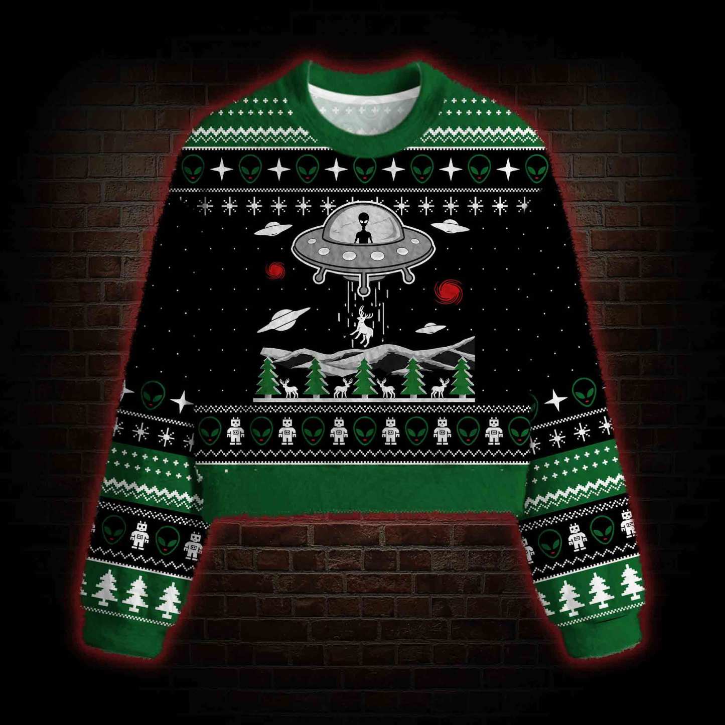 UFO Women's Cropped Ugly Sweatshirt