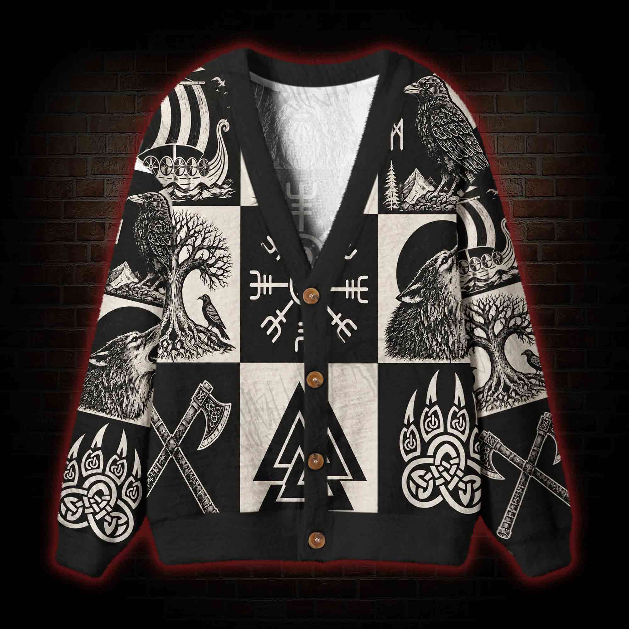 Viking Saga Cardigan Sweater