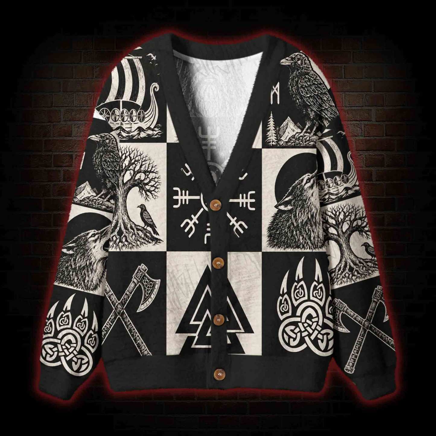 Viking Saga Cardigan Sweater