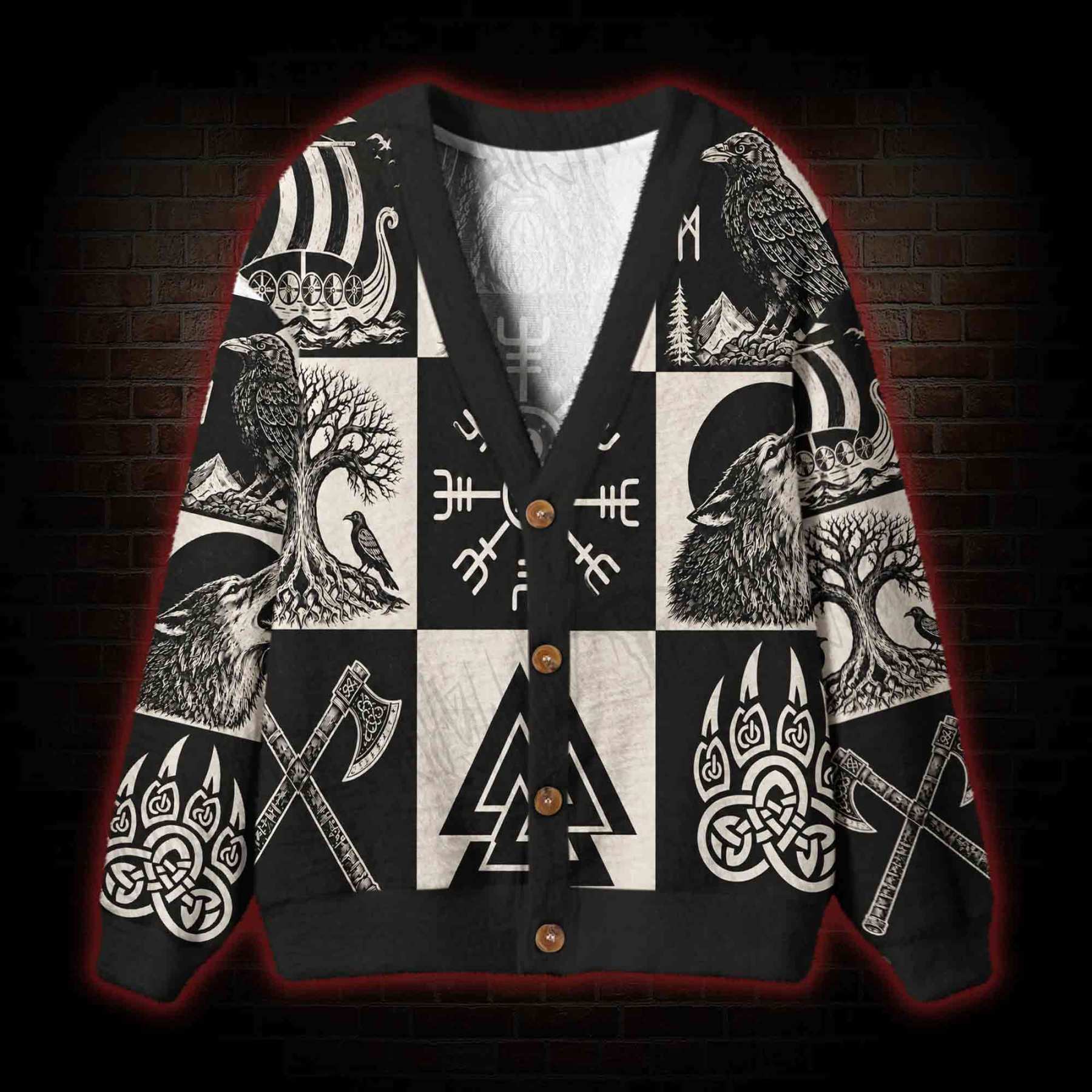 Viking Saga Cardigan Sweater