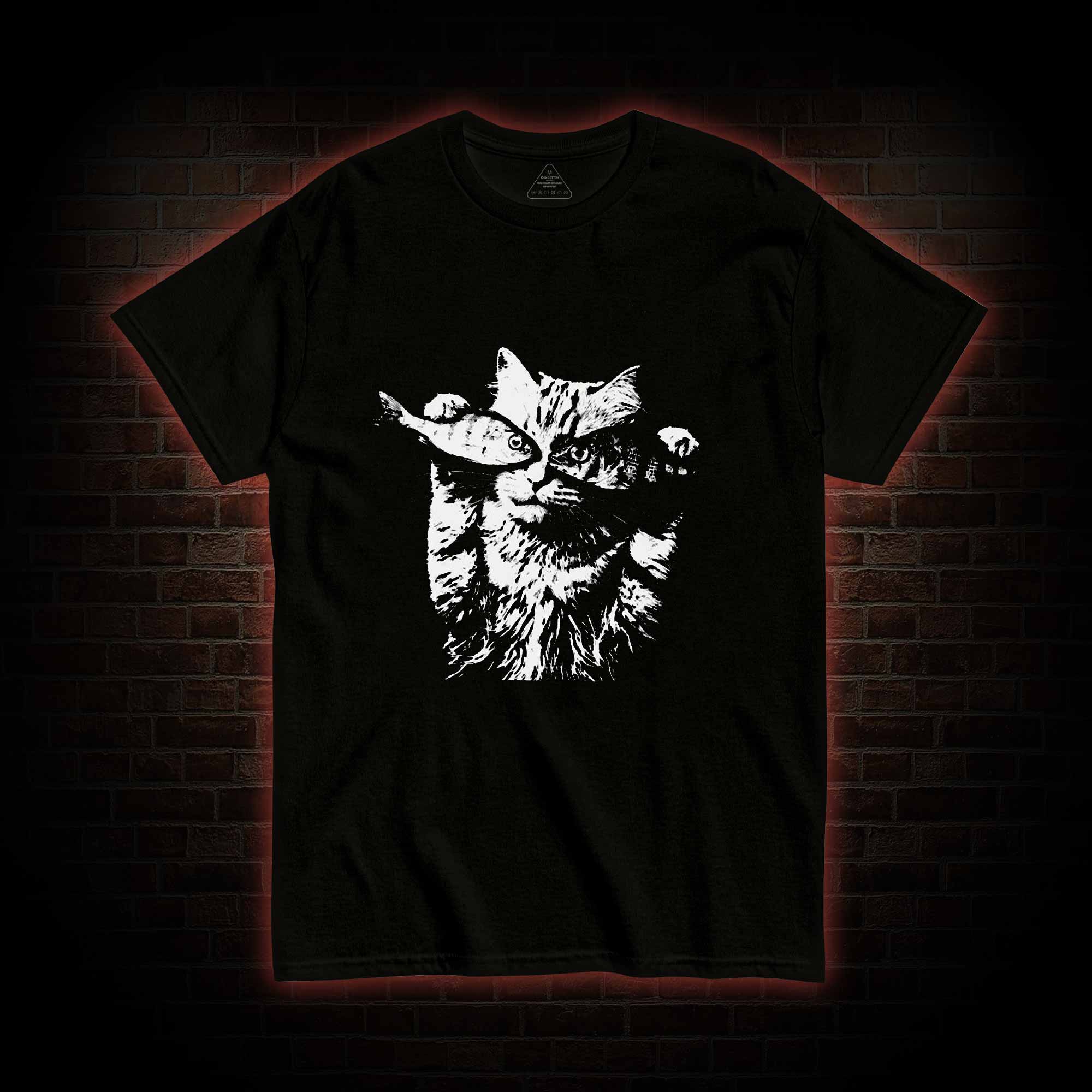 Fish Eye Cat T-shirt