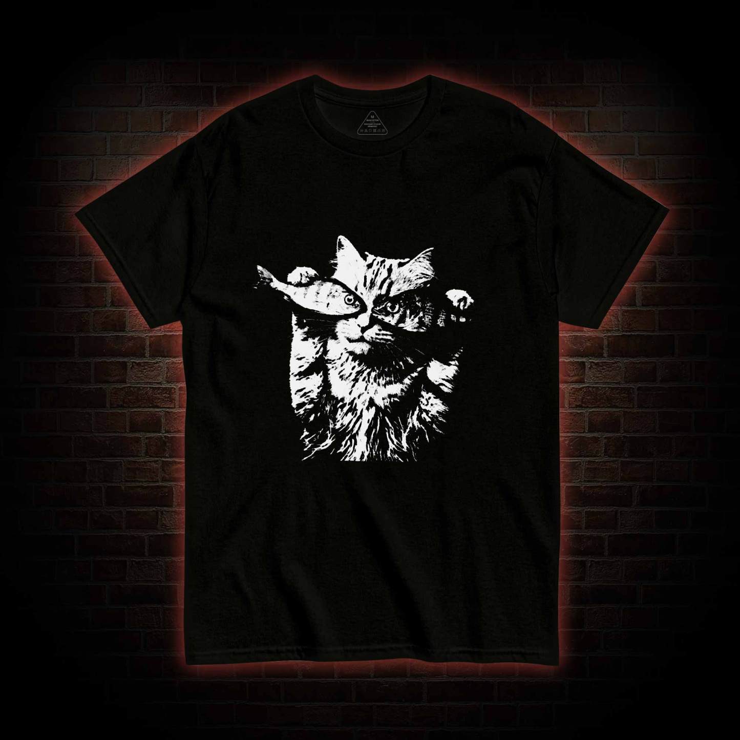 Fish Eye Cat T-shirt