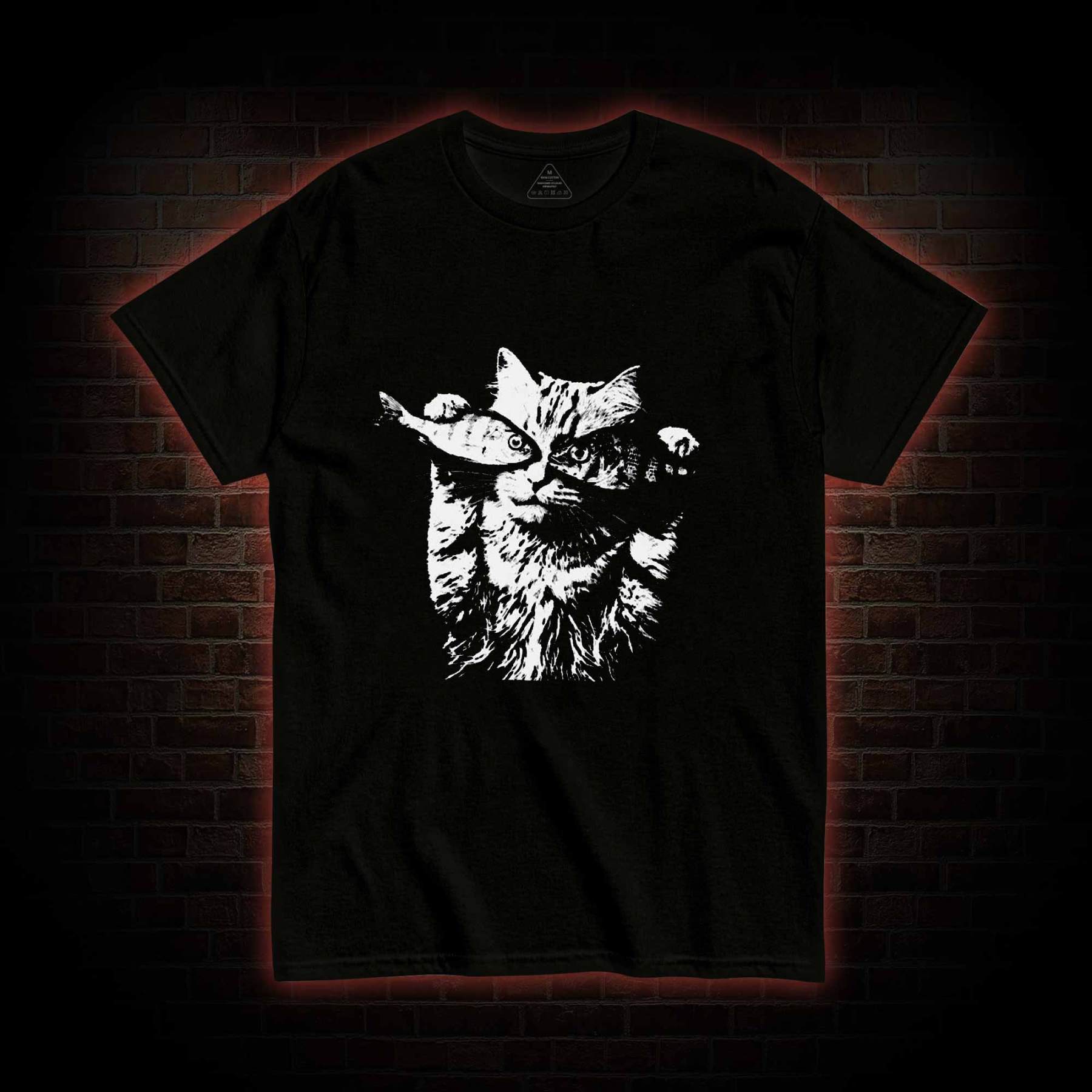 Fish Eye Cat T-shirt