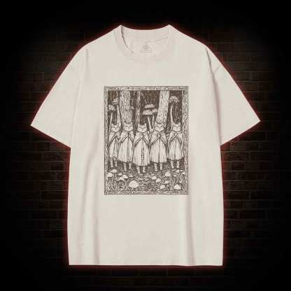 Coven of the Forest Cats Washed T-shirt