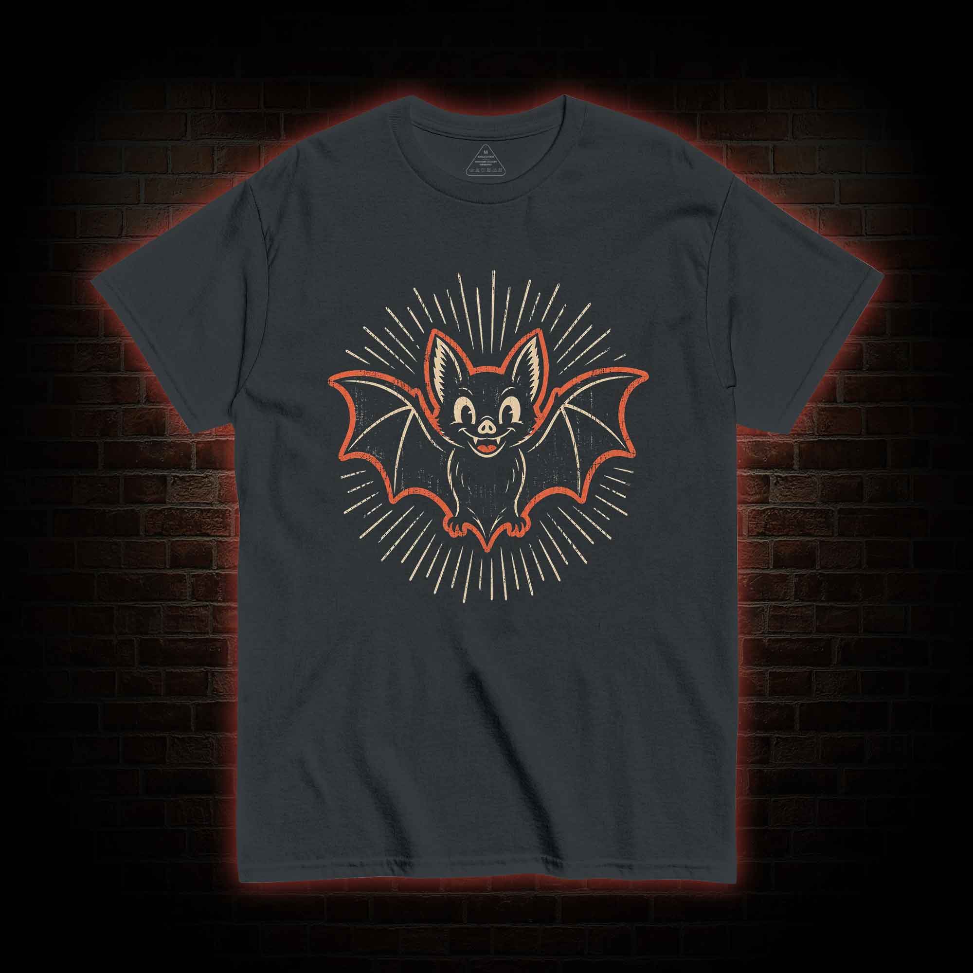 Vintage Cartoon Spooky Bat T-shirt