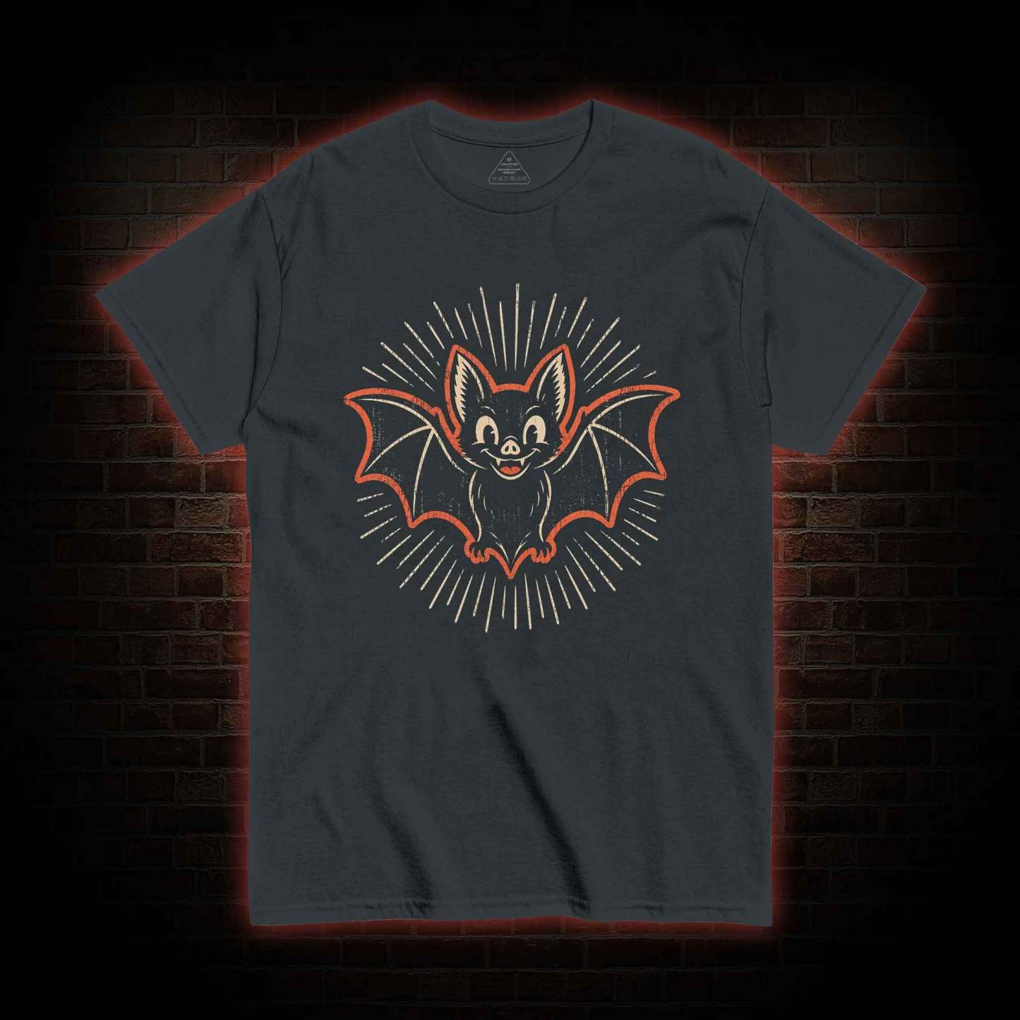 Vintage Cartoon Spooky Bat T-shirt