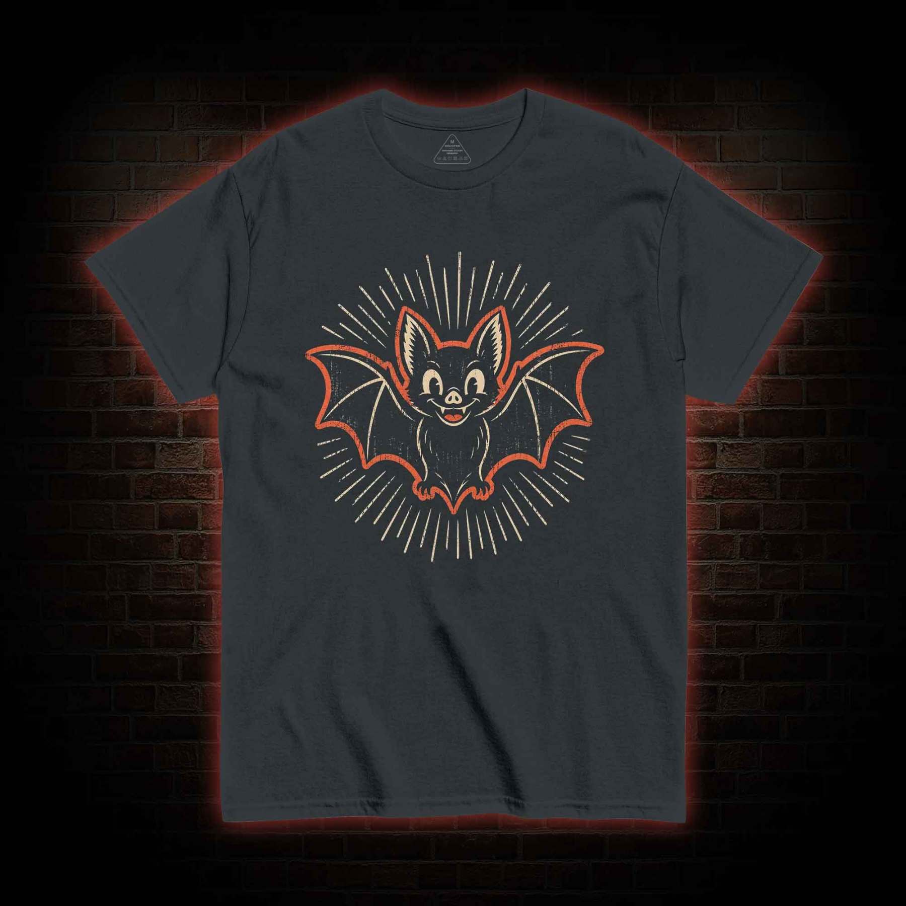 Vintage Cartoon Spooky Bat T-shirt