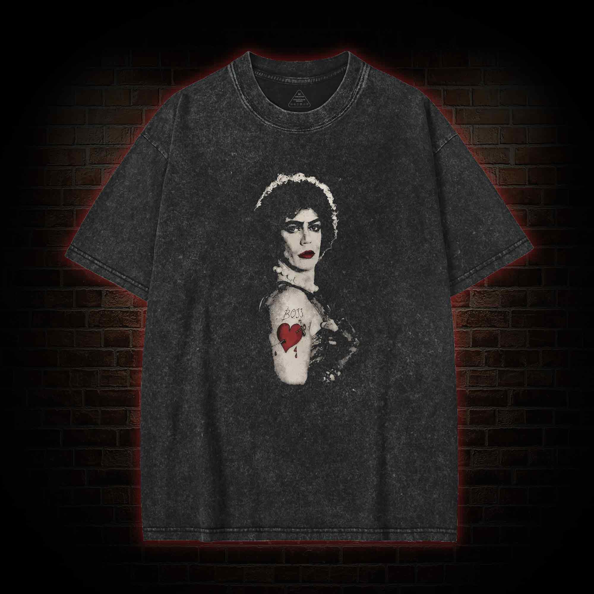 Vintage Boss Heart Tattoo Washed T-shirt